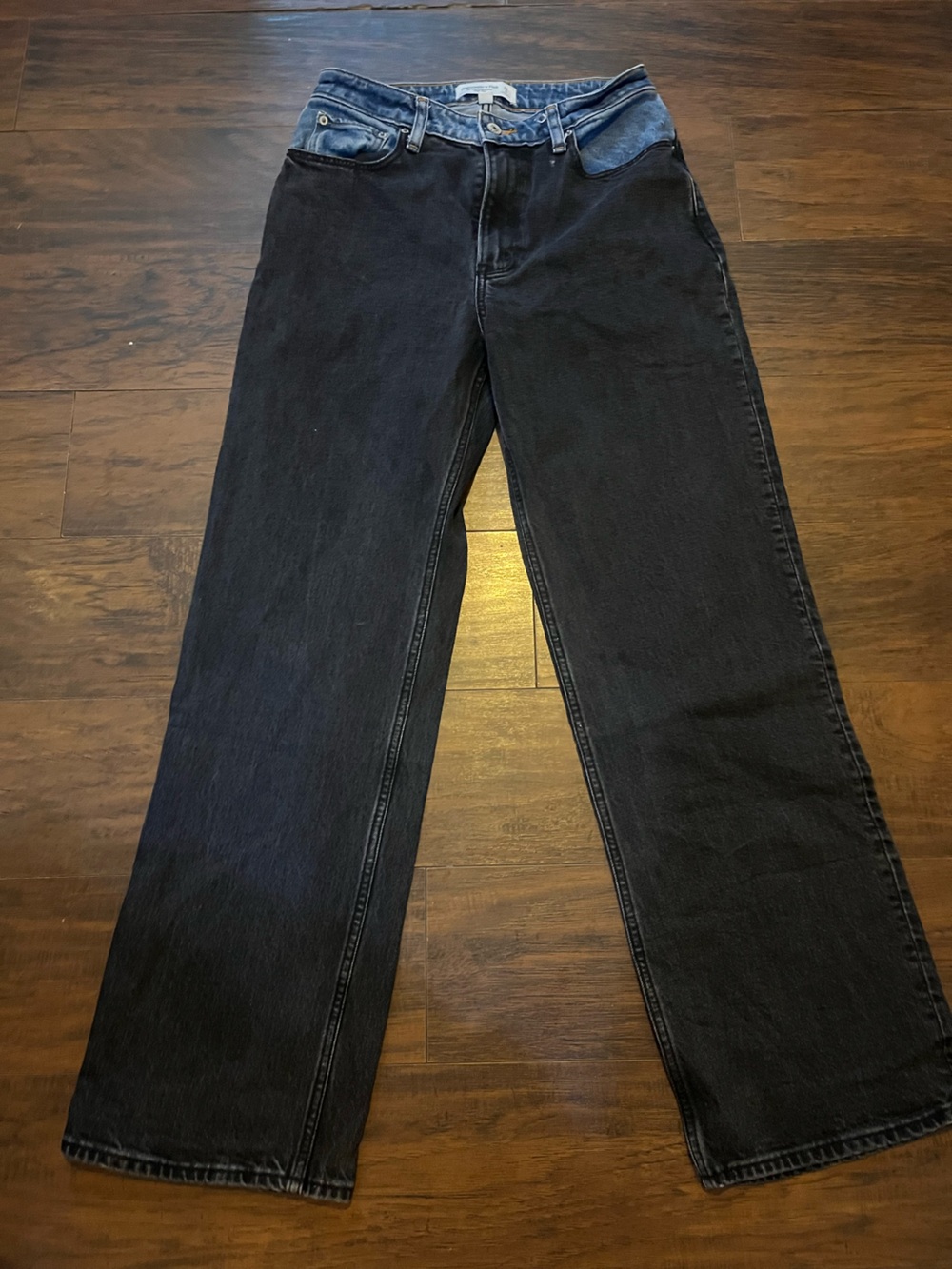 Abercrombie & Fitch Men's Black Straight Jeans